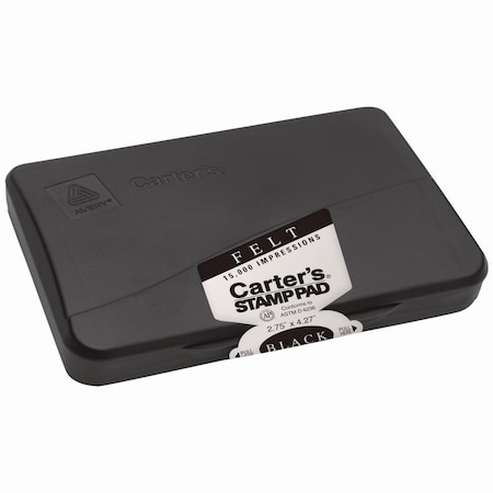 Carters Felt Stamp Pad, 4 1/4x2 3/4, Black 21081